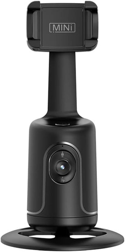 Smart 360° Auto Face Tracking Gimbal Desktop Selfie Stabilizer Robot Cameraman with Adjustable Lens Stable Base Phone Holder for Smartphone Vlog Live Streaming Video Chat